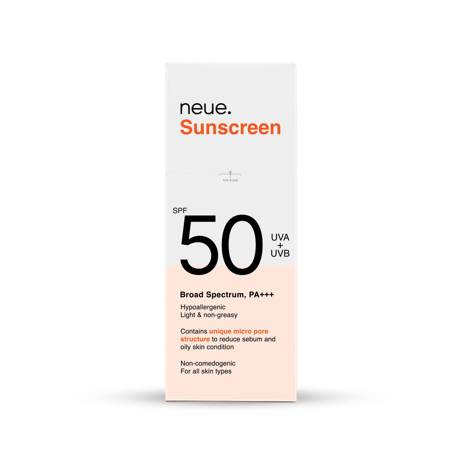 Sunscreen suncreen gel spf 50 neue. 